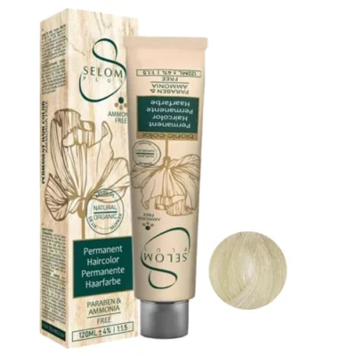 رنگ مو بدون آمونیاک سلوم شماره 8-10 حجم 120 میل رنگ بلوند زیتونی پلاتینه